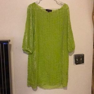 Lime green dress